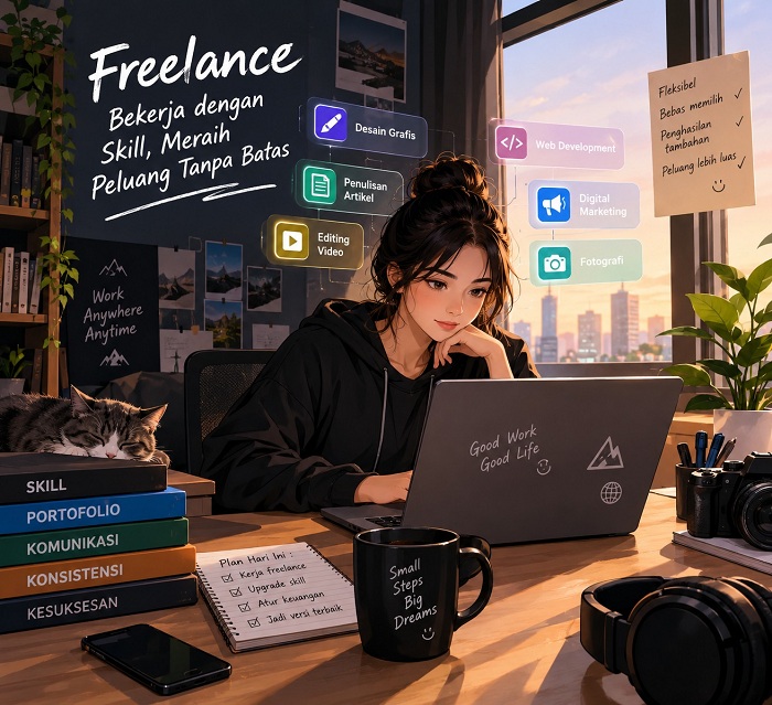 Pekerjaan Freelance Makin Diminati, Ini Peluang Cuan dan Keuntungannya di Era Digital