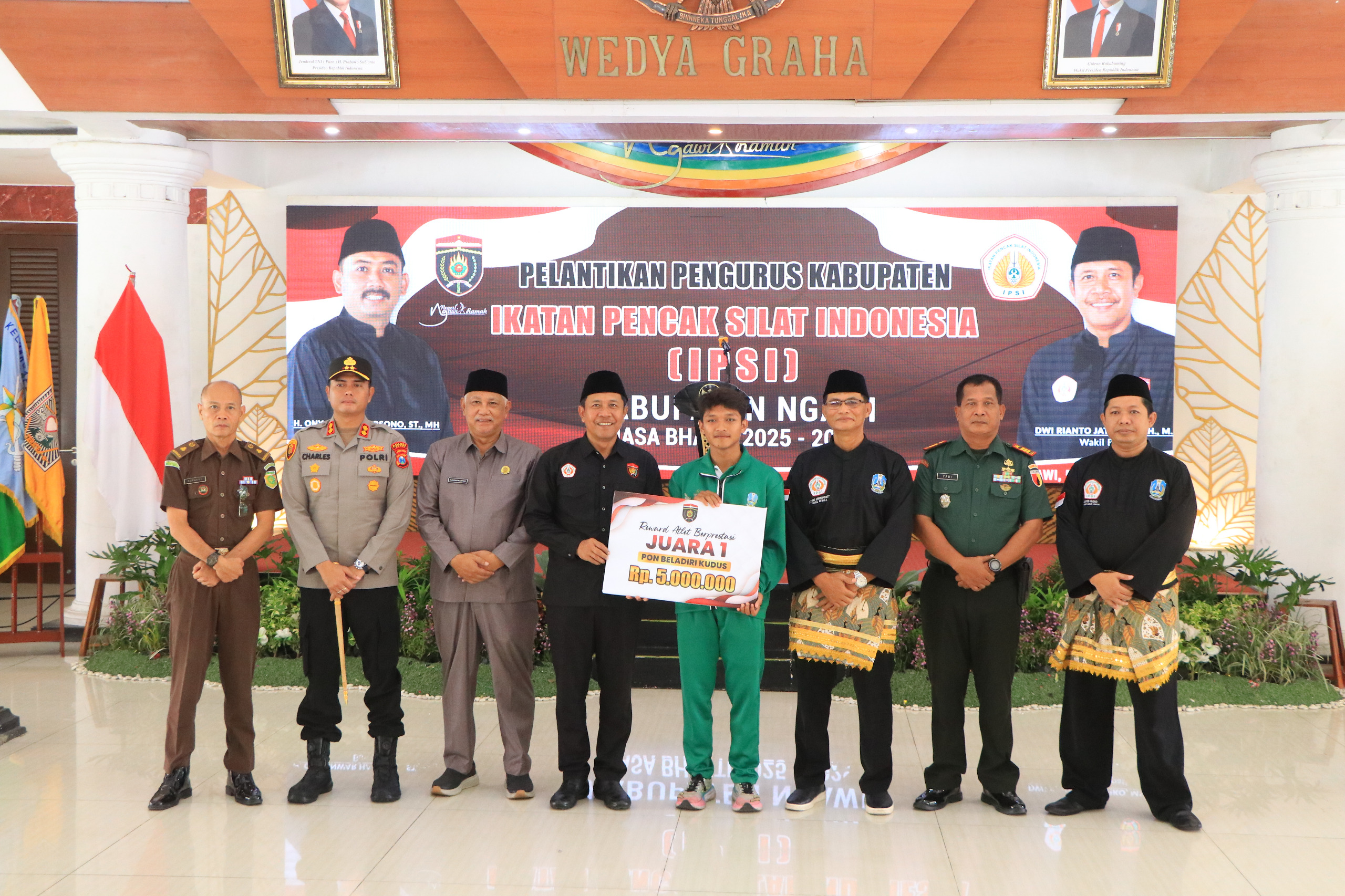 Kapolres AKBP Charles Pandapotan Tampubolon Hadiri Pelantikan Pengurus IPSI Ngawi Masa Bakti 2025-2029