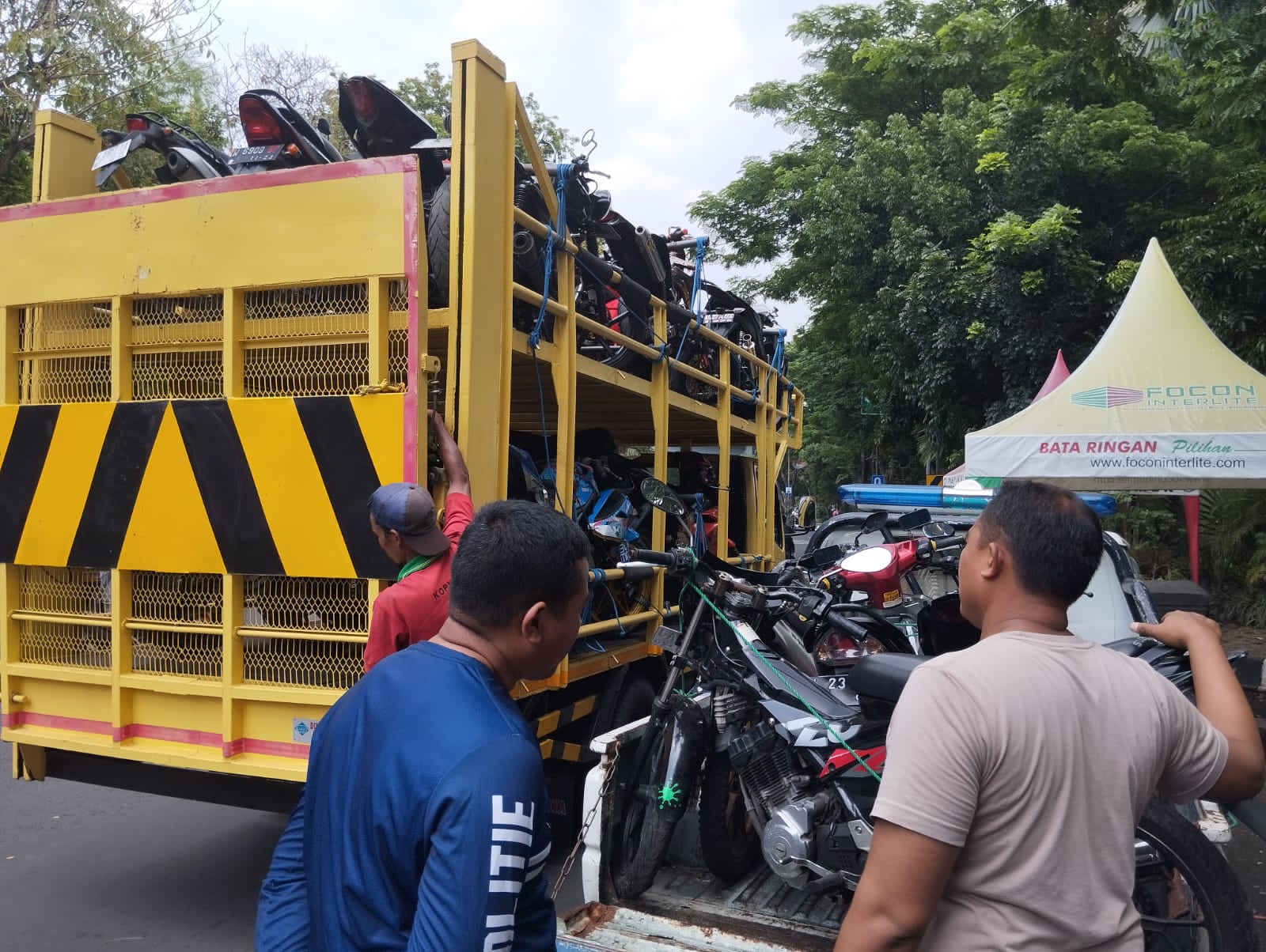 Razia Knalpot Brong, Satlantas Polrestabes Surabaya Tindak 57 Pelanggar
