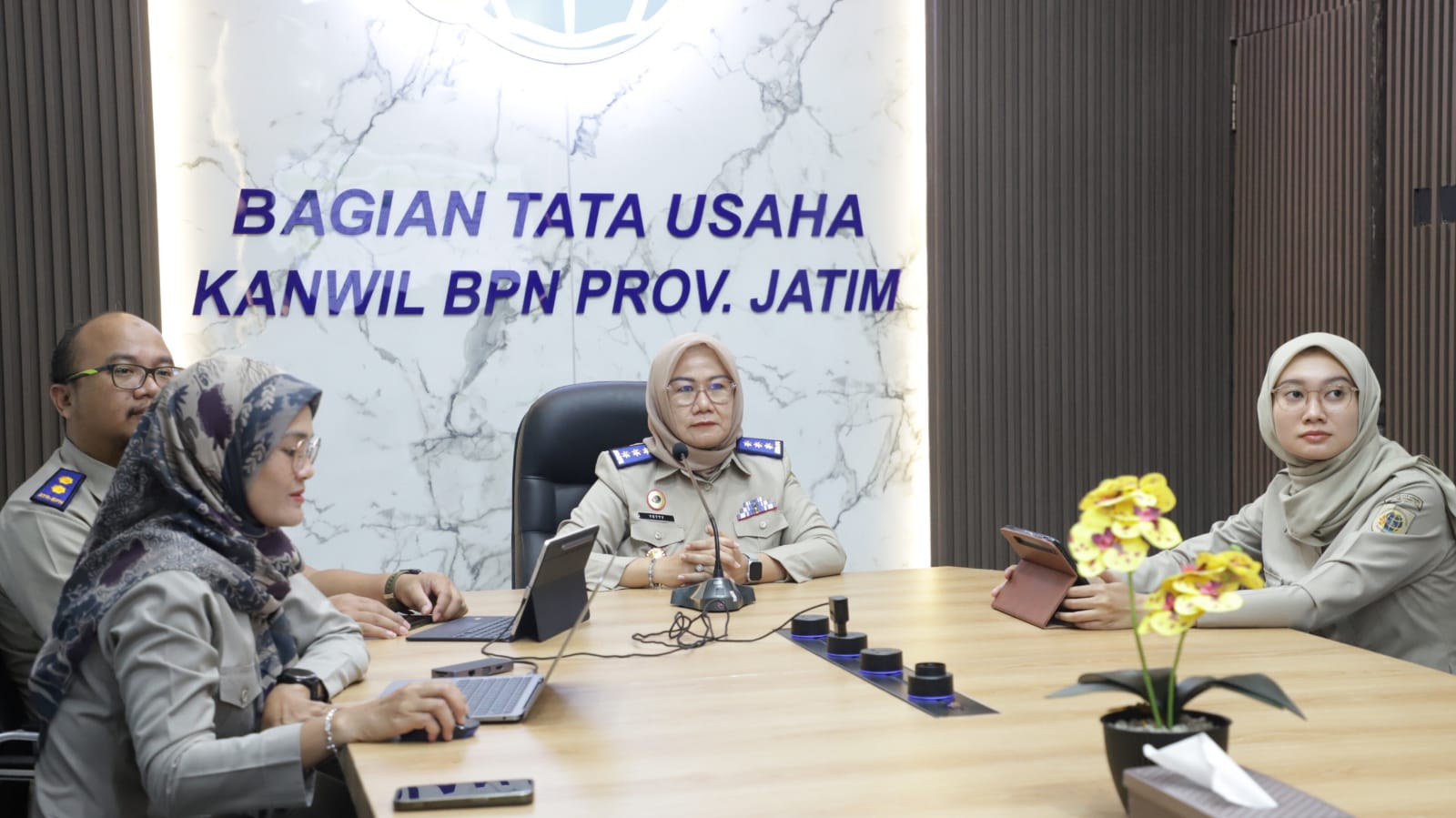 Ikuti Zoom Stranas PK, Kabag TU Kanwil BPN Jatim Dorong Peningkatan Nilai ITKP dan Pencegahan Korupsi