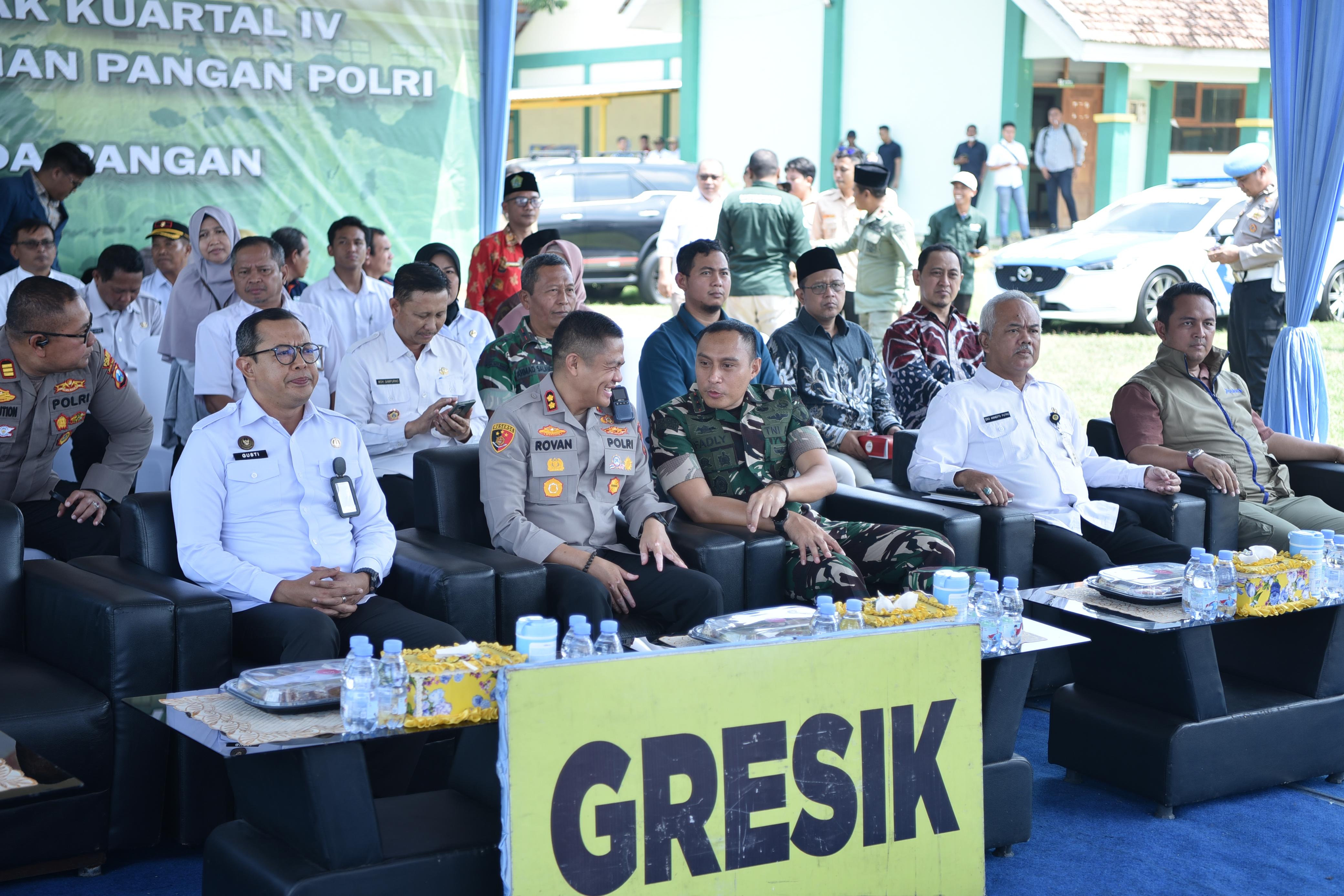 Dukung Swasembada Pangan Nasional, Polres Gresik Tanam Jagung Serentak dan Luncurkan Gudang Ketahanan Pangan