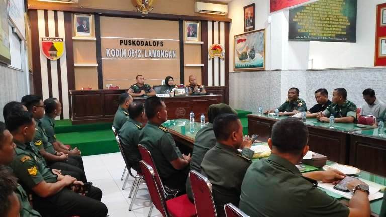 Kodim Lamongan Terima Verifikasi Korem 082/CPYJ