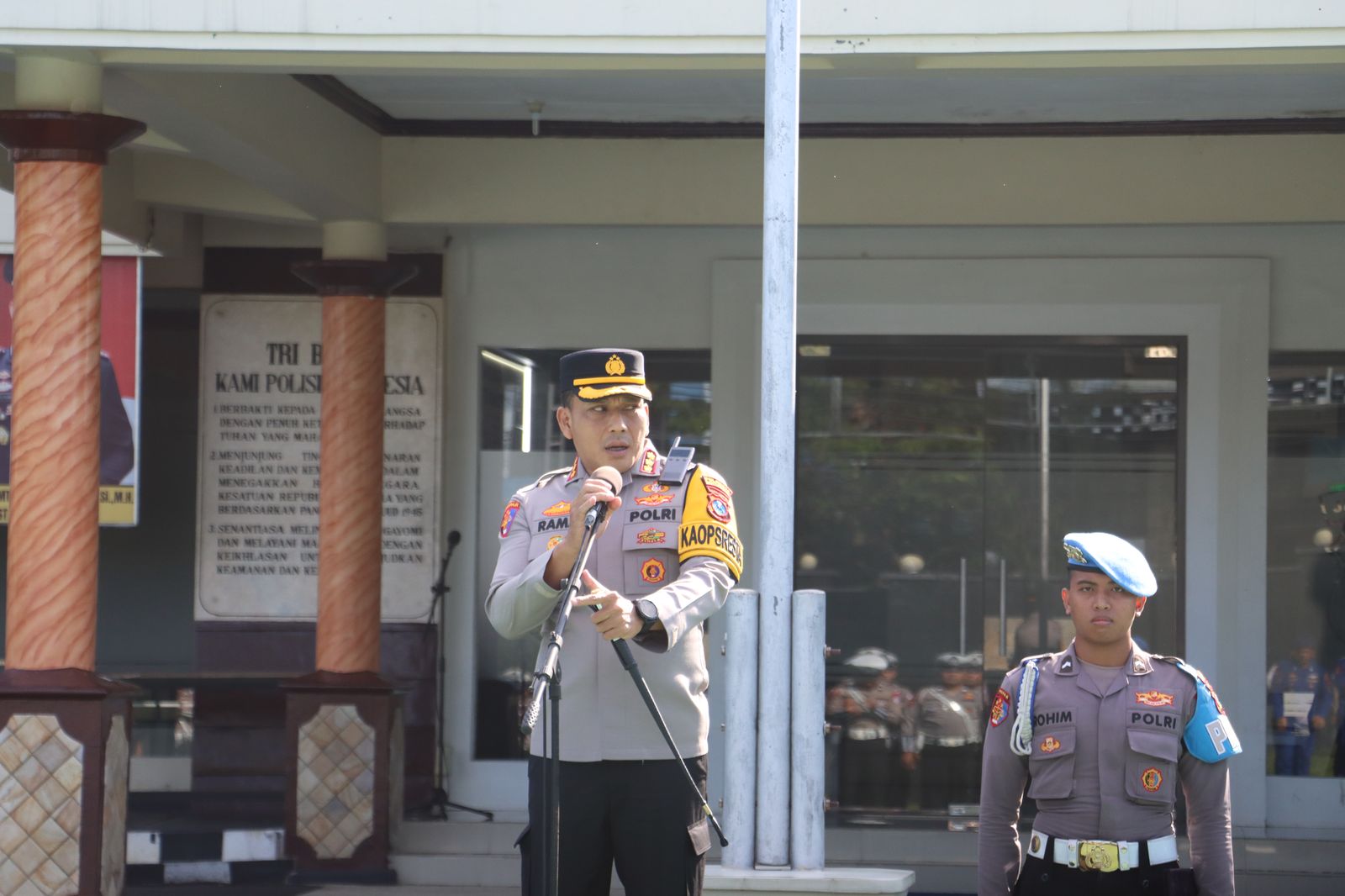 Kapolresta Banyuwangi Pimpin Apel Siaga May Day