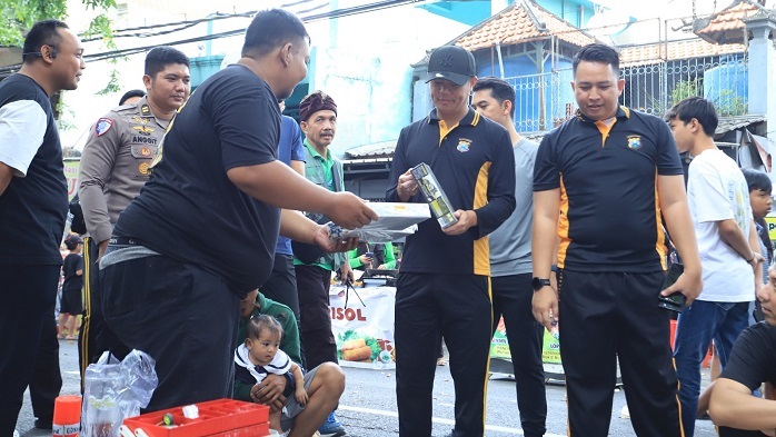 Polres Gresik Gelar CFD Meriah, Dekatkan Pelayanan dan Jalin Keakraban dengan Masyarakat