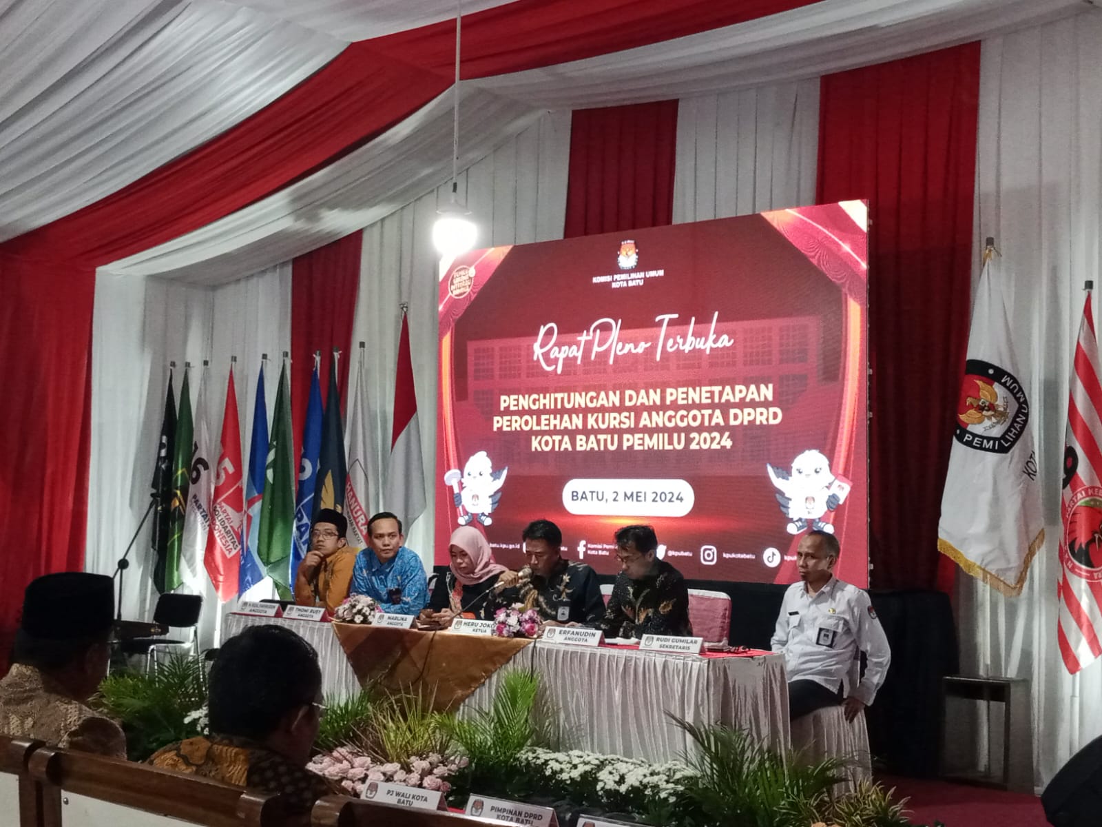 KPU Kota Batu Tetapkan Perolehan Kursi DPRD Kota Batu Pemilu 2024