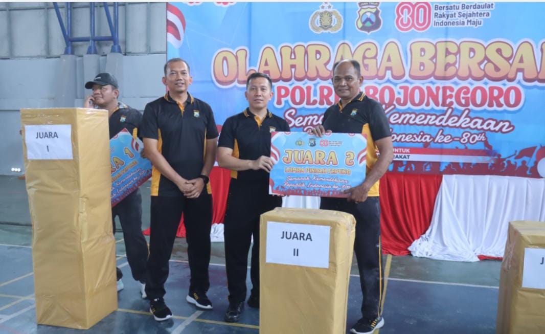 Meriahkan HUT Ke-80 RI, Polres Bojonegoro Gelar Lomba Antar Anggota