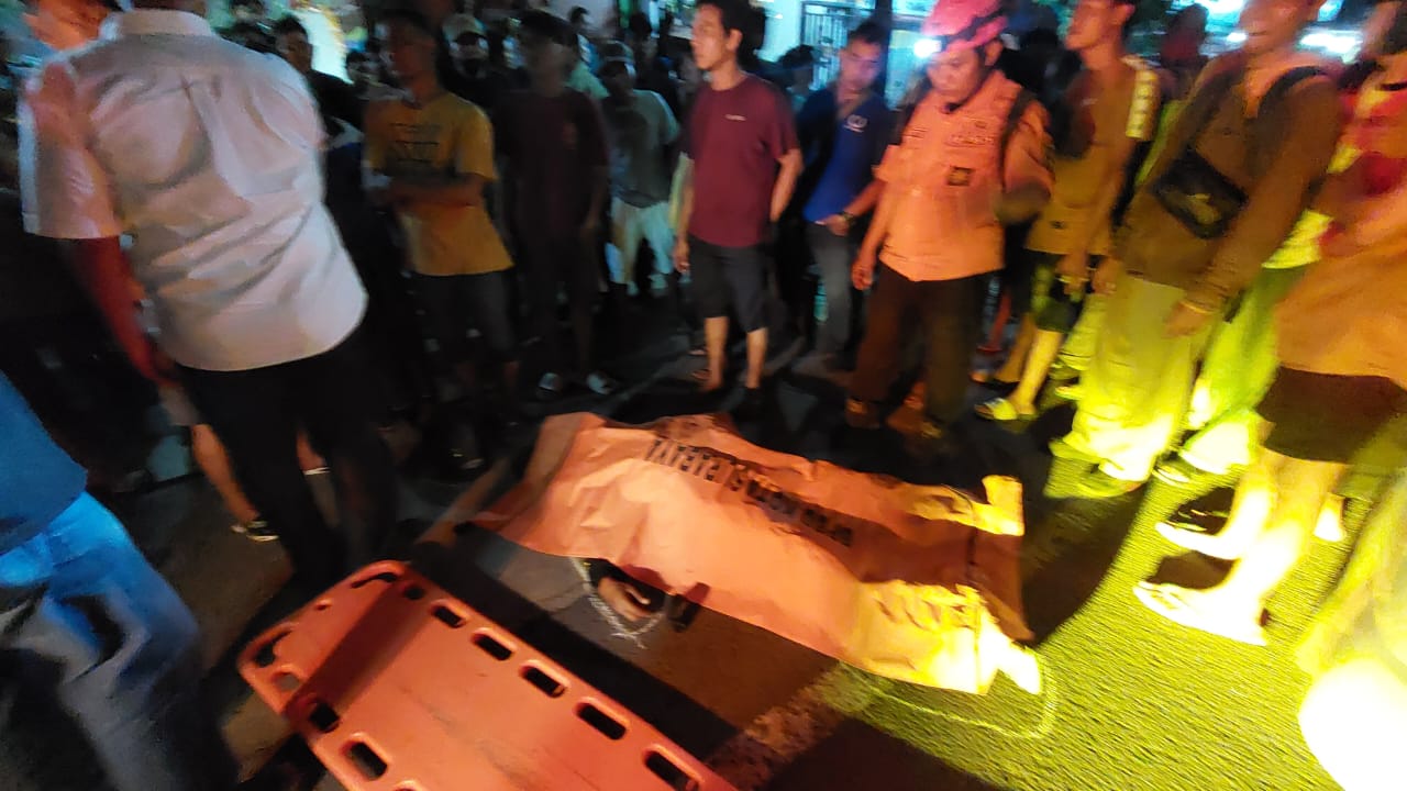 Laka Tunggal di Banjar Sugihan, Seorang Pengendara Motor Meninggal Dunia 