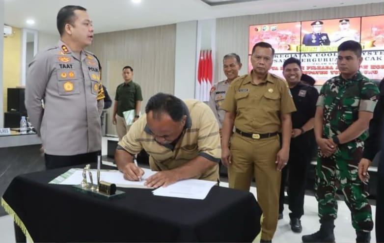 Polres Tulungagung Ajak Paguyuban Pencak Silat Tunda Kegiatan Sampai Pilkada 2024 Selesai 