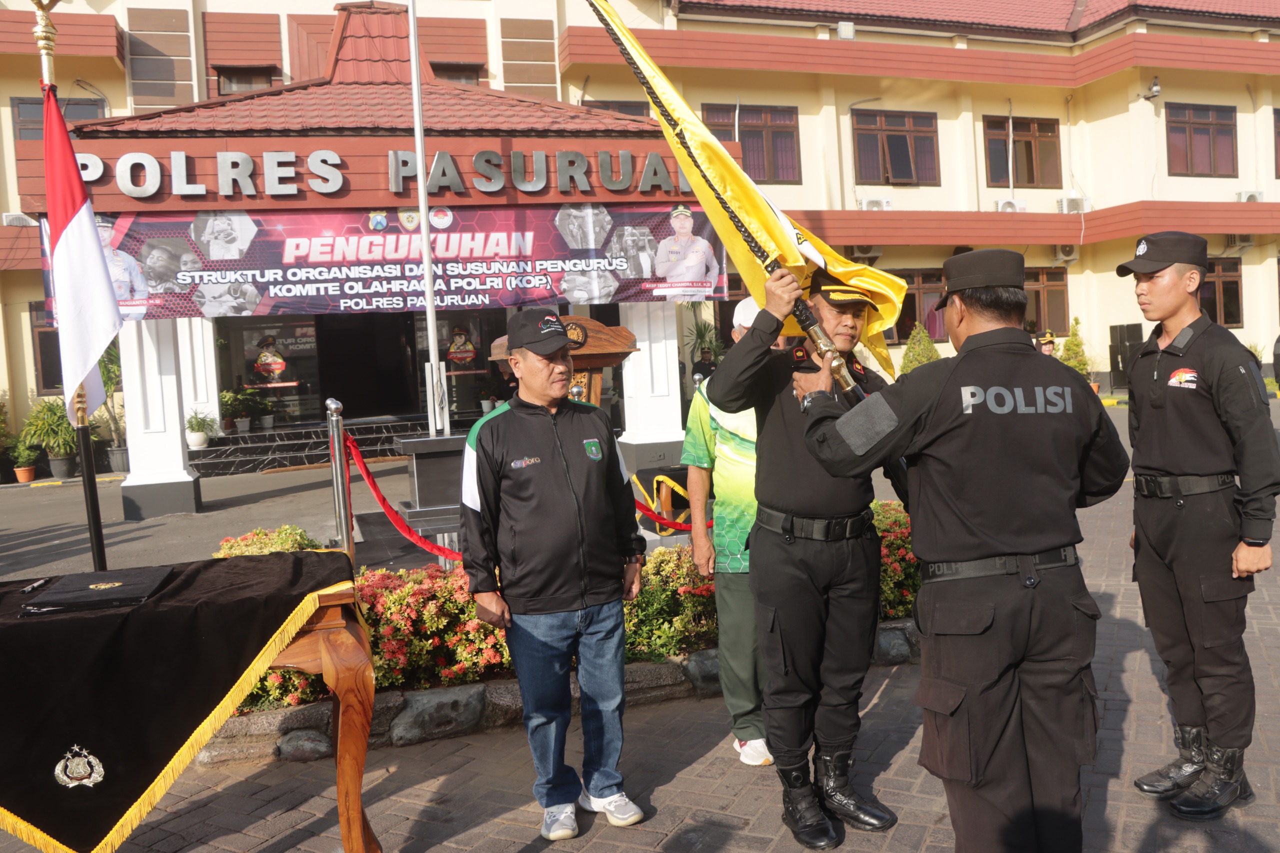 Polres Pasuruan Resmi Kukuhkan Komite Olahraga Polri