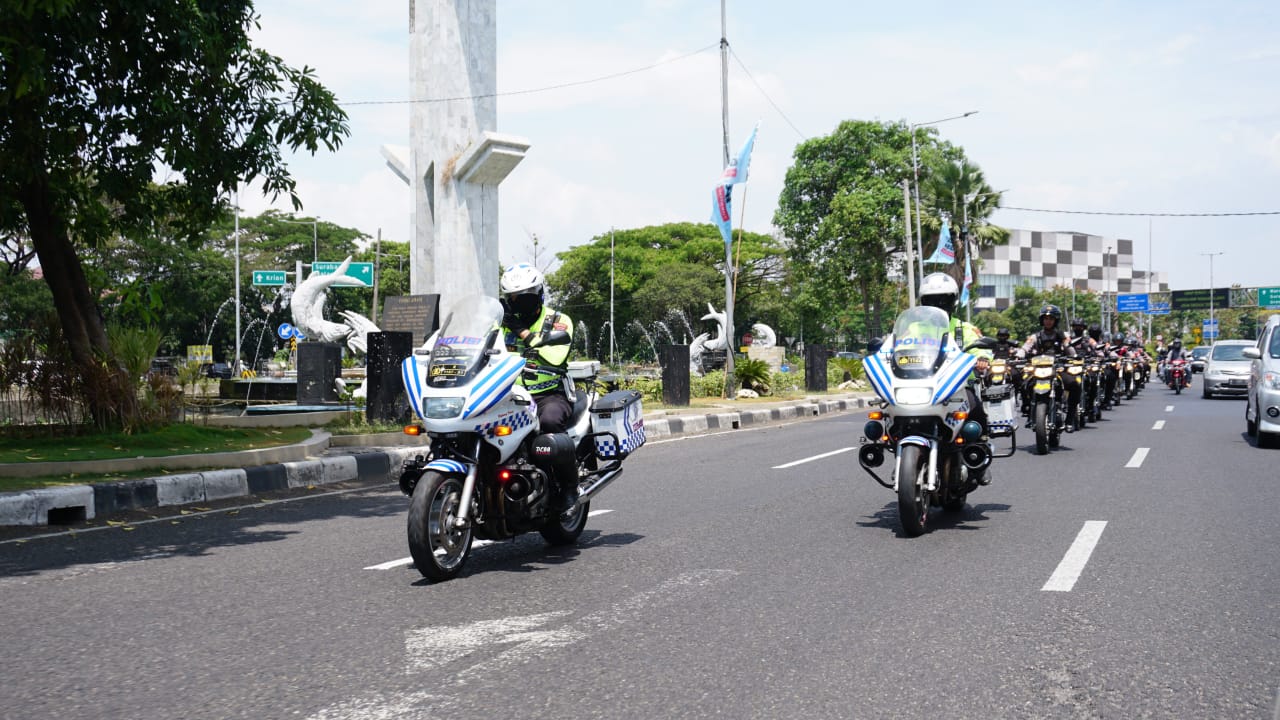 Patroli Gabungan di Sidoarjo Wujudkan Situasi Kondusif saat Pelantikan Presiden