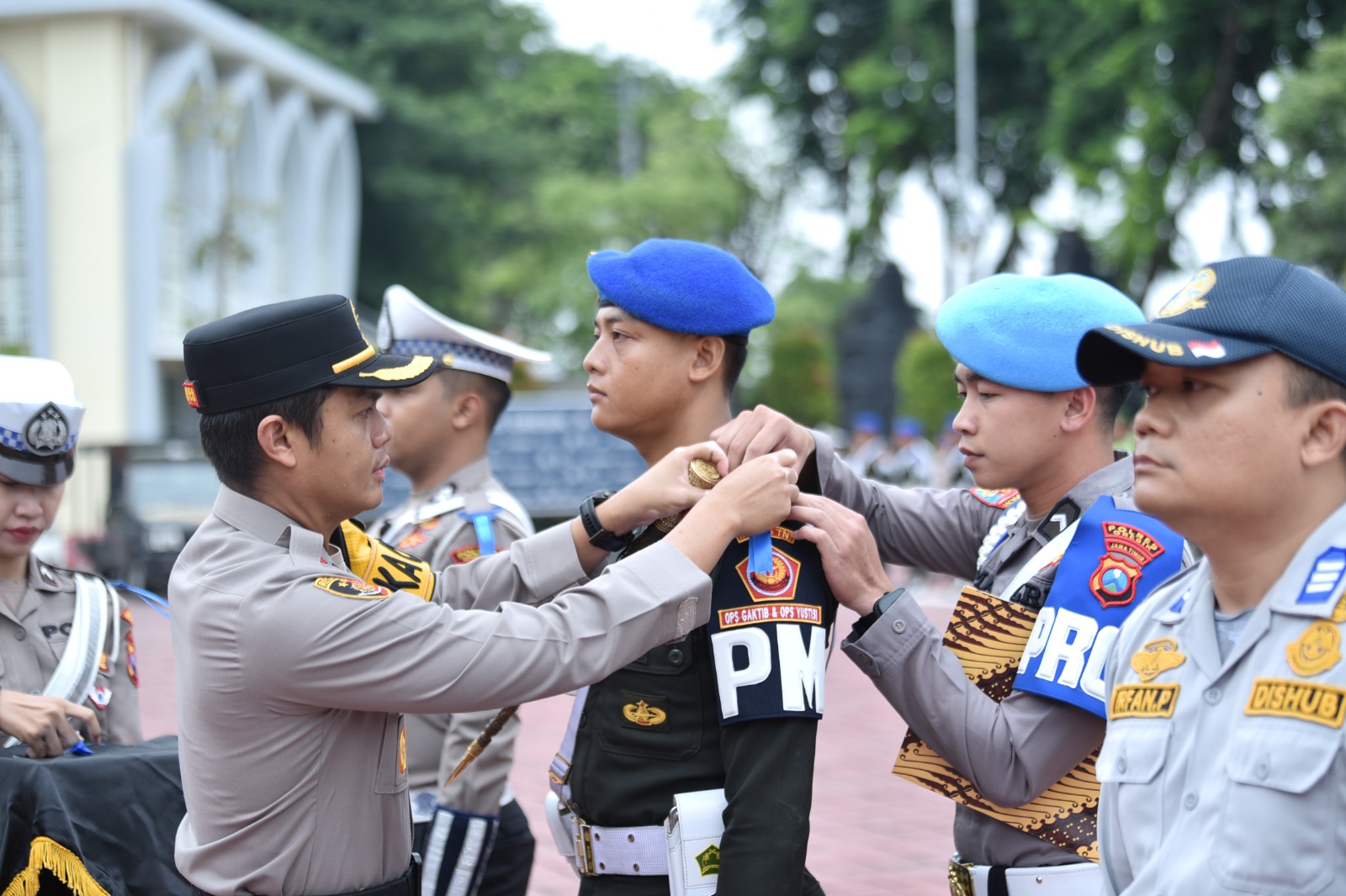 Apel Gelar Pasukan Operasi Zebra Semeru 2025, Polres Gresik Tegaskan Komitmen Keselamatan Jalan Raya