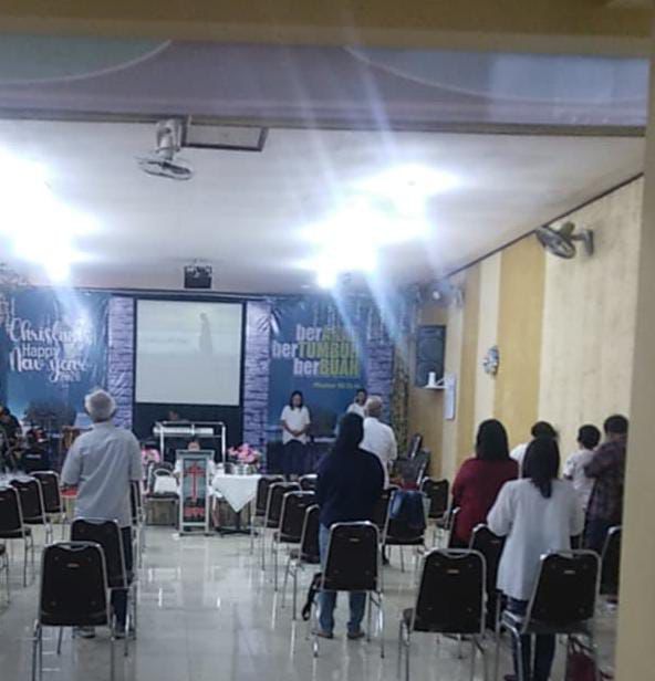 Polres Ngawi Pengamanan Ibadah Minggu Kasih di Gereja GPPS 