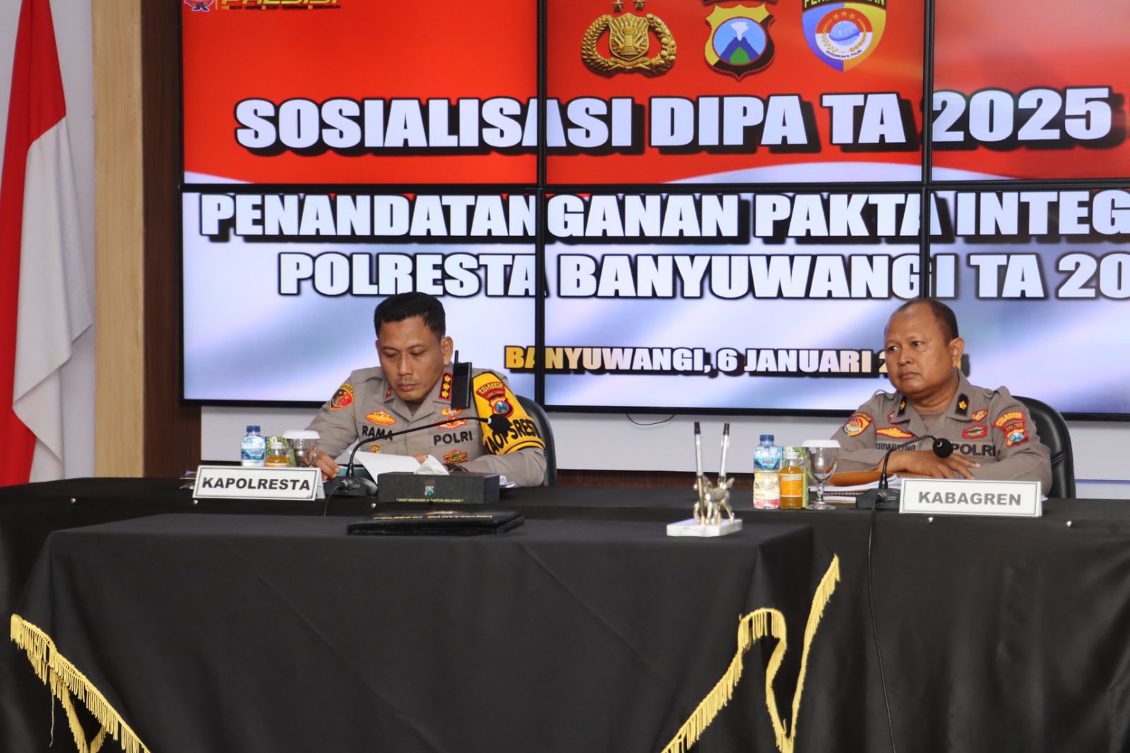 Tingkatkan Kinerja dan Pelayanan, Polresta Banyuwangi Gelar Sosialisasi DIPA 2025