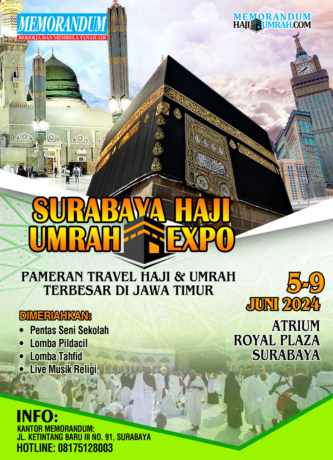 Memorandum Gelar Pameran Surabaya Haji Umrah Expo 2024