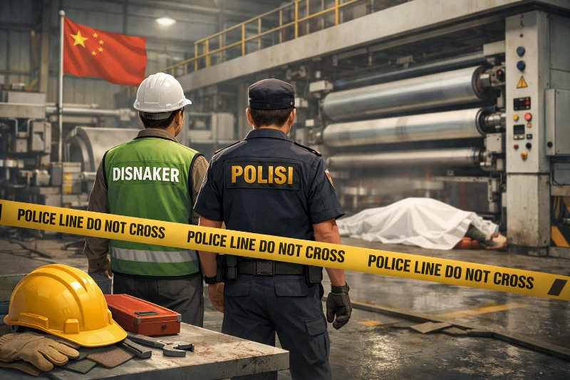 Teknisi Asal China Tewas di Pabrik Mojokerto, Disnaker Sebut Bukan Pekerja Resmi