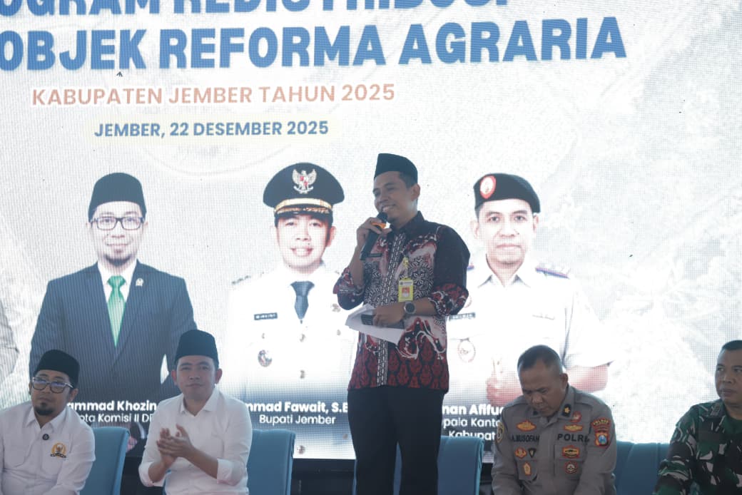 Warga Tempurejo Jember Resmi Miliki Tanah, 1.700 Sertipikat Redistribusi Jadi Simbol Keadilan Agraria