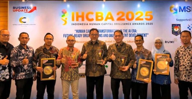 Perumda Air Minum Giri Nawa Tirta Pasuruan Raih Dua Penghargaan IHCBA 2025