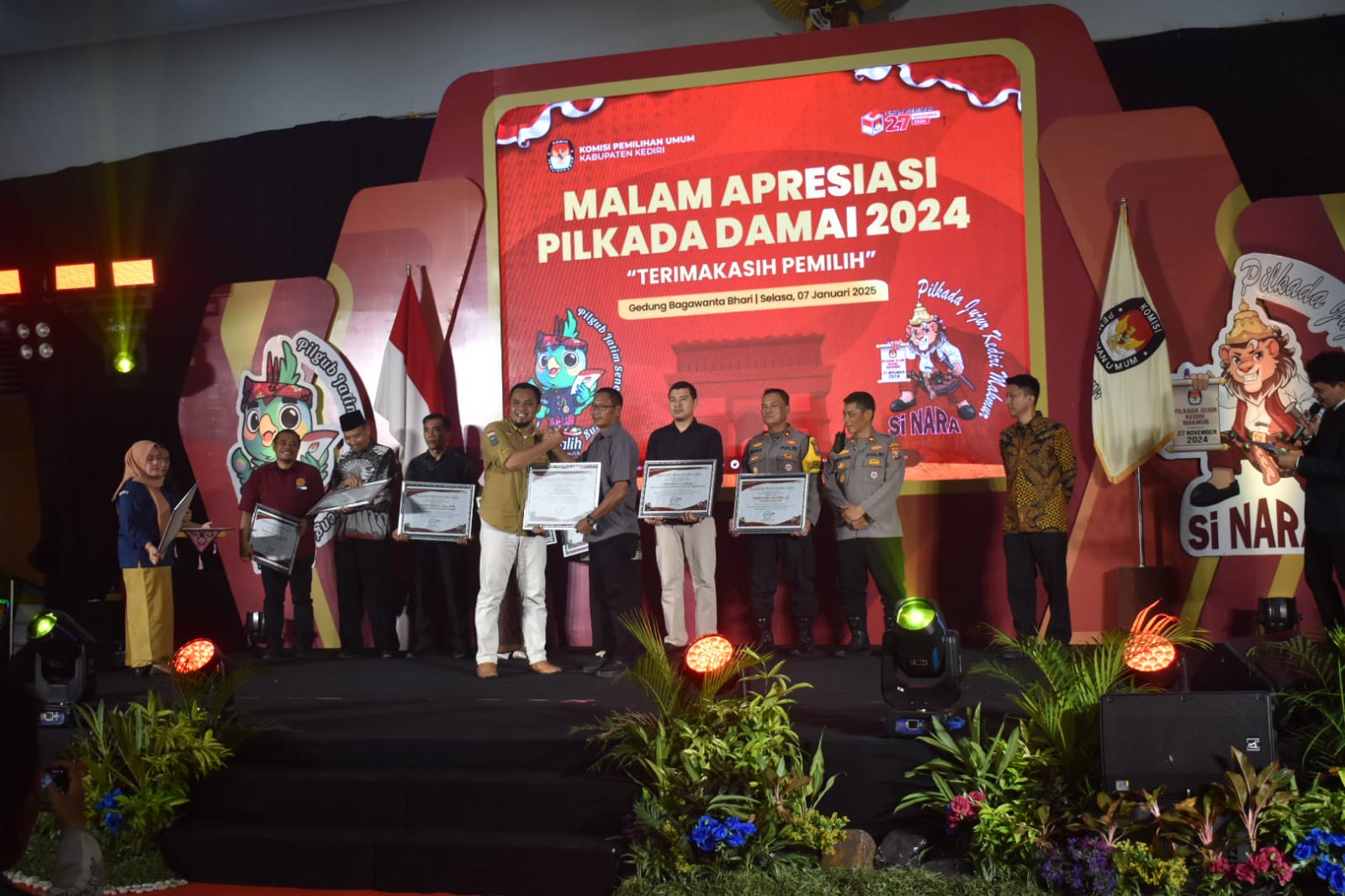 KPU Kabupaten Kediri Gelar Malam Apresiasi Pilkada Damai 2024