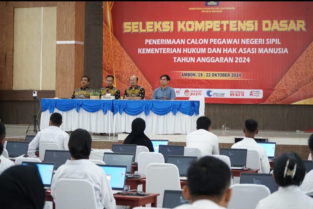 Kemenkumham Maluku Gelar SKD CPNS 2024, Ribuan Peserta Berebut Kursi