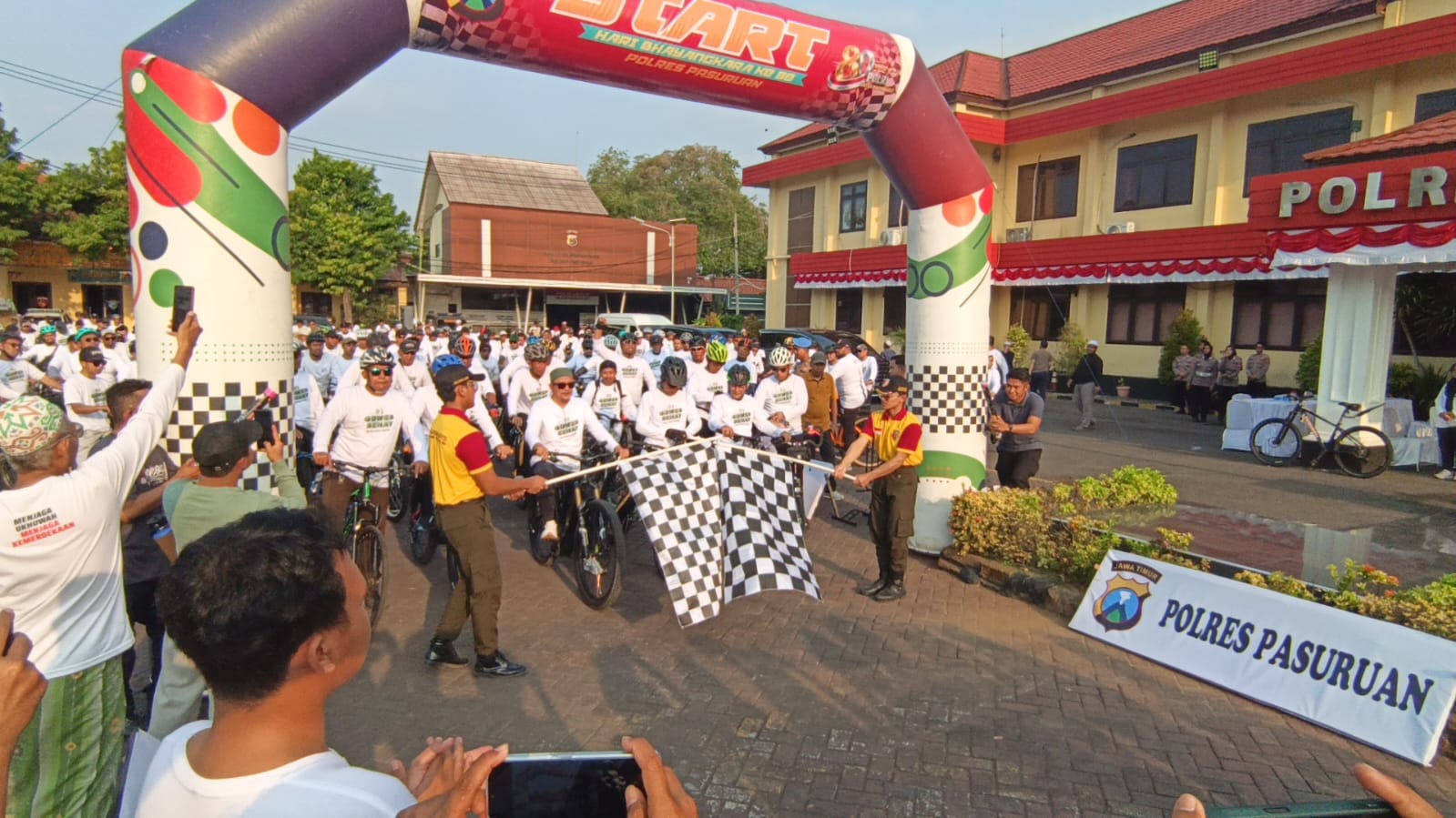 Gowes Bersama Ulama dan Masyarakat, Kapolres AKBP Harto Ajak Wujudkan Daerah Guyub dan Kompak