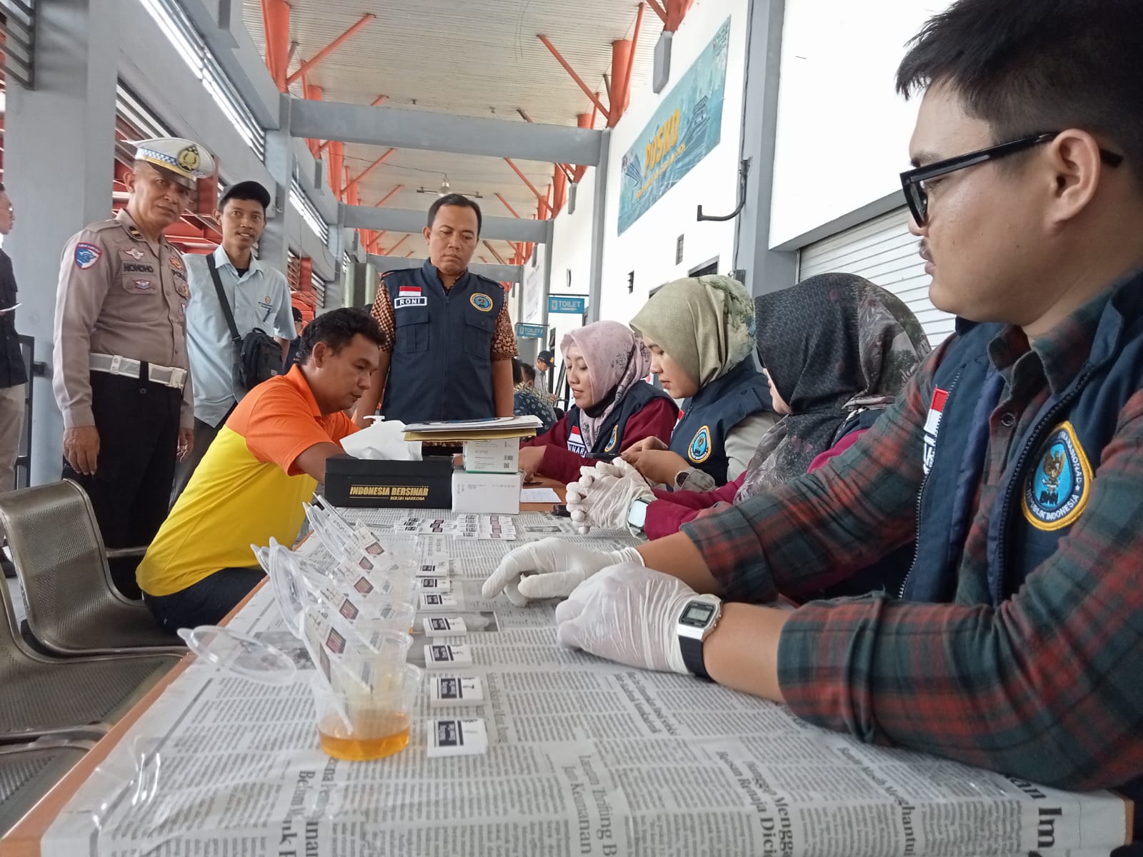 Puluhan Sopir Bus Jalani Tes Urine dan Cek Kesehatan, Ditemukan Beberapa Hipertensi