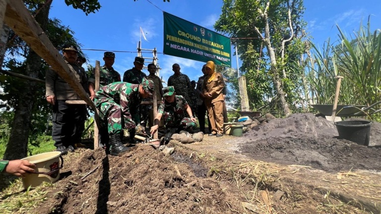 Jembatan Perintis Garuda Lumajang Dibangun, Dandim Sebut Jawaban Kebutuhan Warga