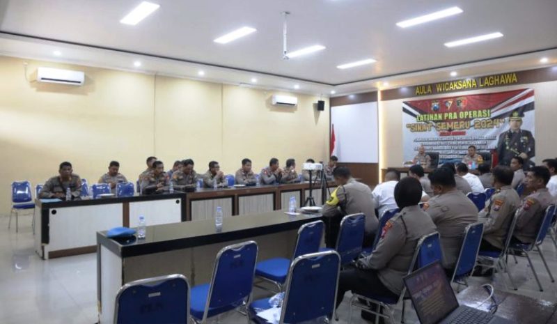 Personel Polres Bangkalan Sukseskan Giat Operasi Sikat Semeru 2024 