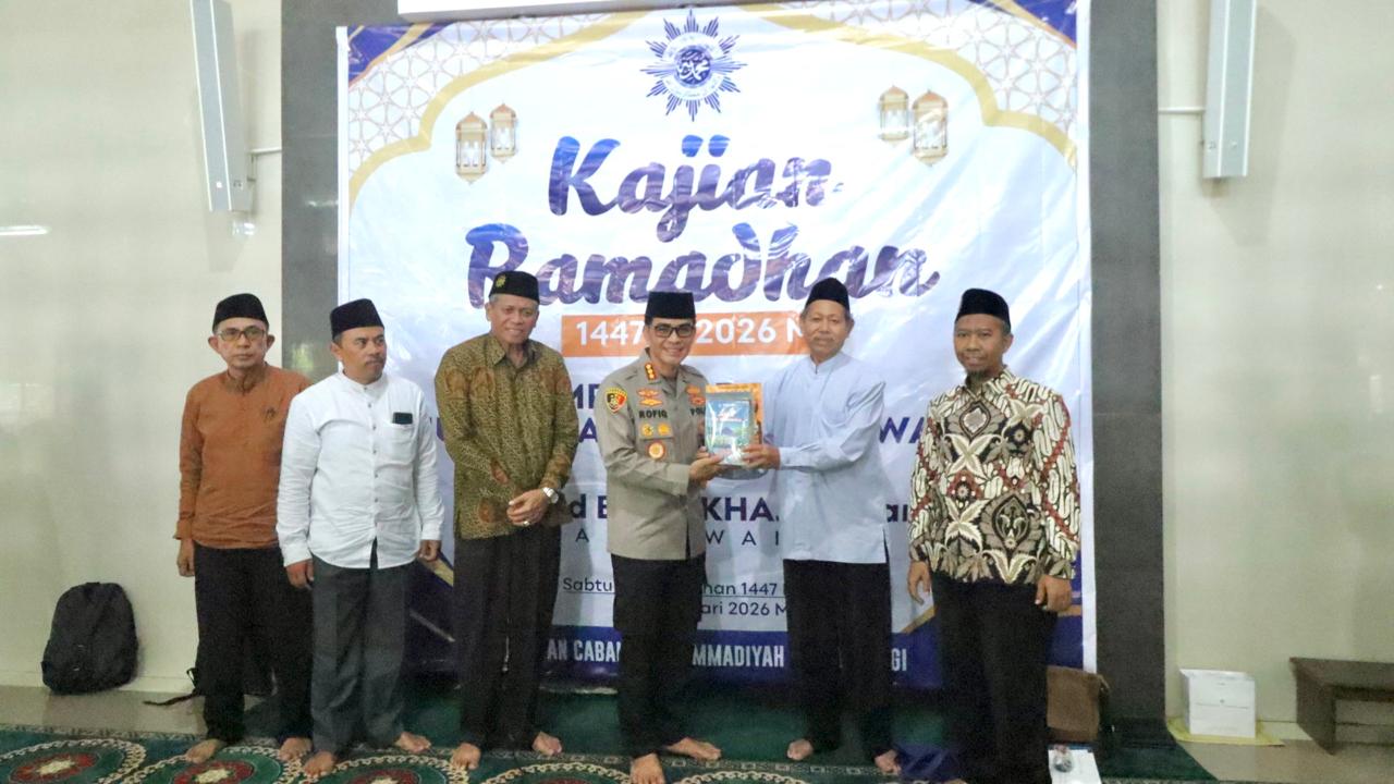 Pererat Silaturahmi, Kapolresta Banyuwangi Hadiri Kajian Ramadan PD Muhammadiyah