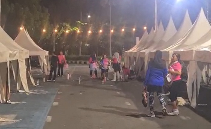 Persiapan Surabaya Fashion Festival 2025, Panggung dan Tenda Mulai Dipasang