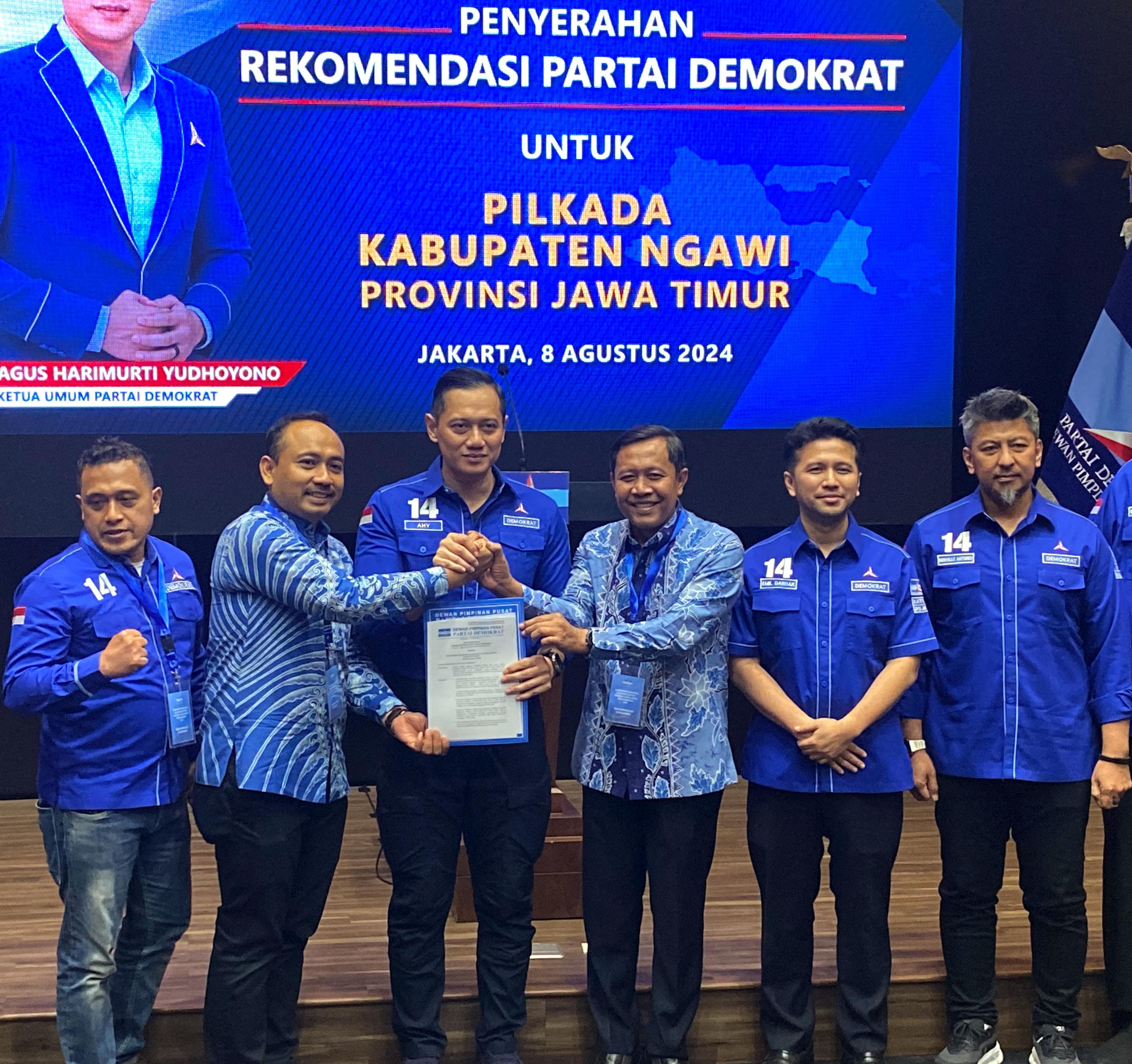 Terima Dukungan Demokrat, Petahana Ony Anwar-Dwi Rianto Tambah Kekuatan