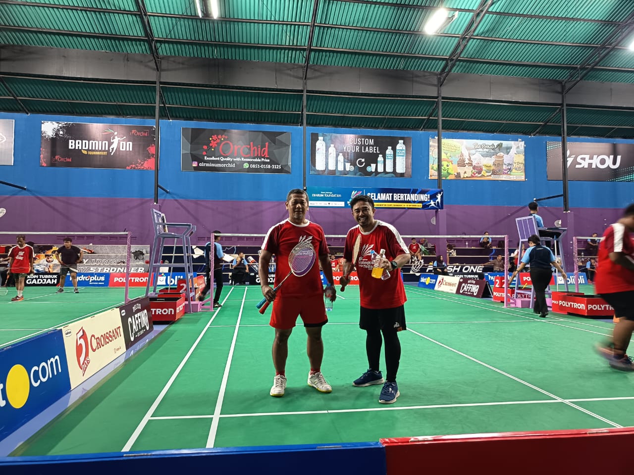 Dua Tim Memorandum Melaju ke Babak Quarterfinal di Kejuaraan Bulu Tangkis Antar Media