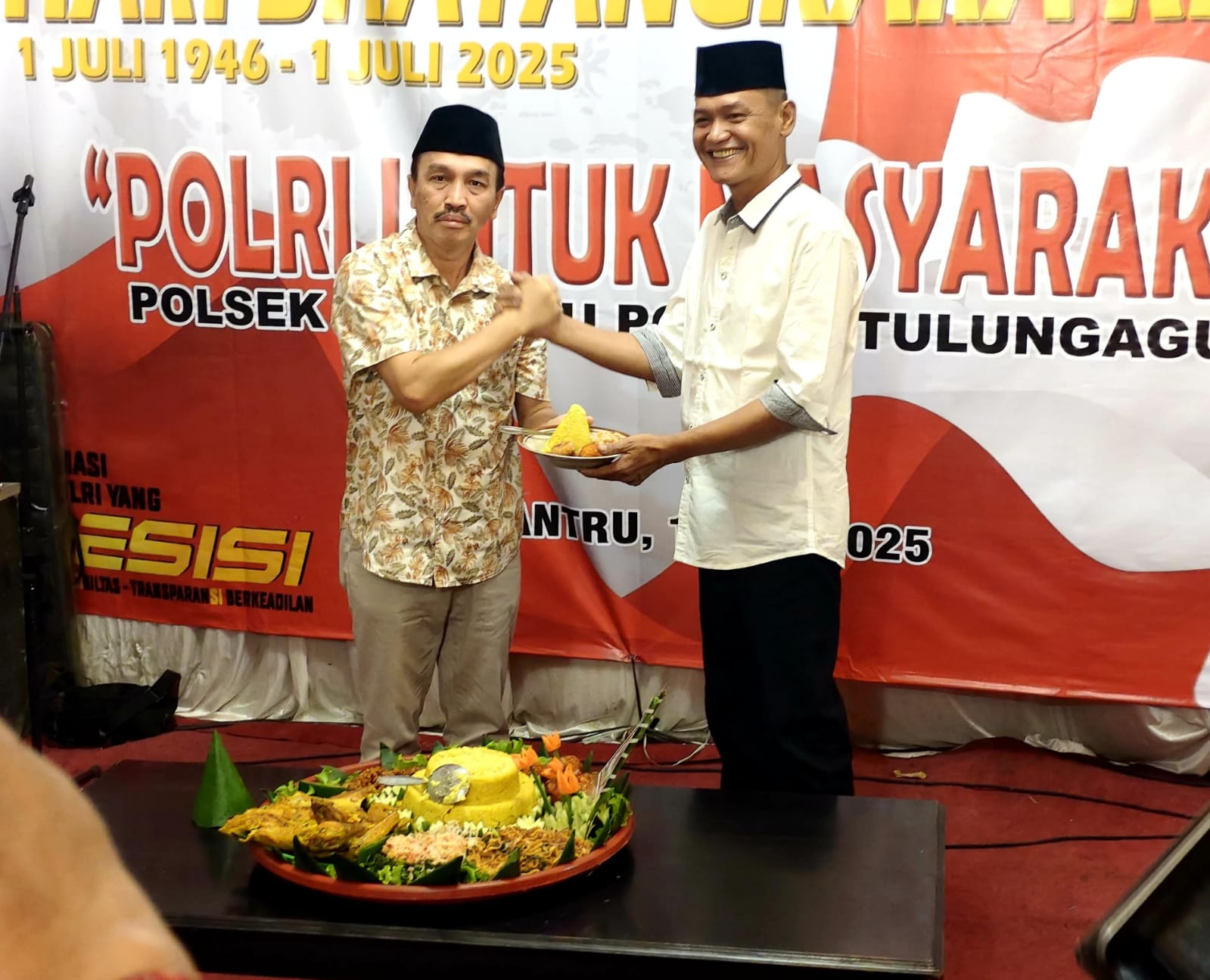 Polsek Ngantru Polres Tulungagung Tasyakuran Hari Bhayangkara Ke-79   