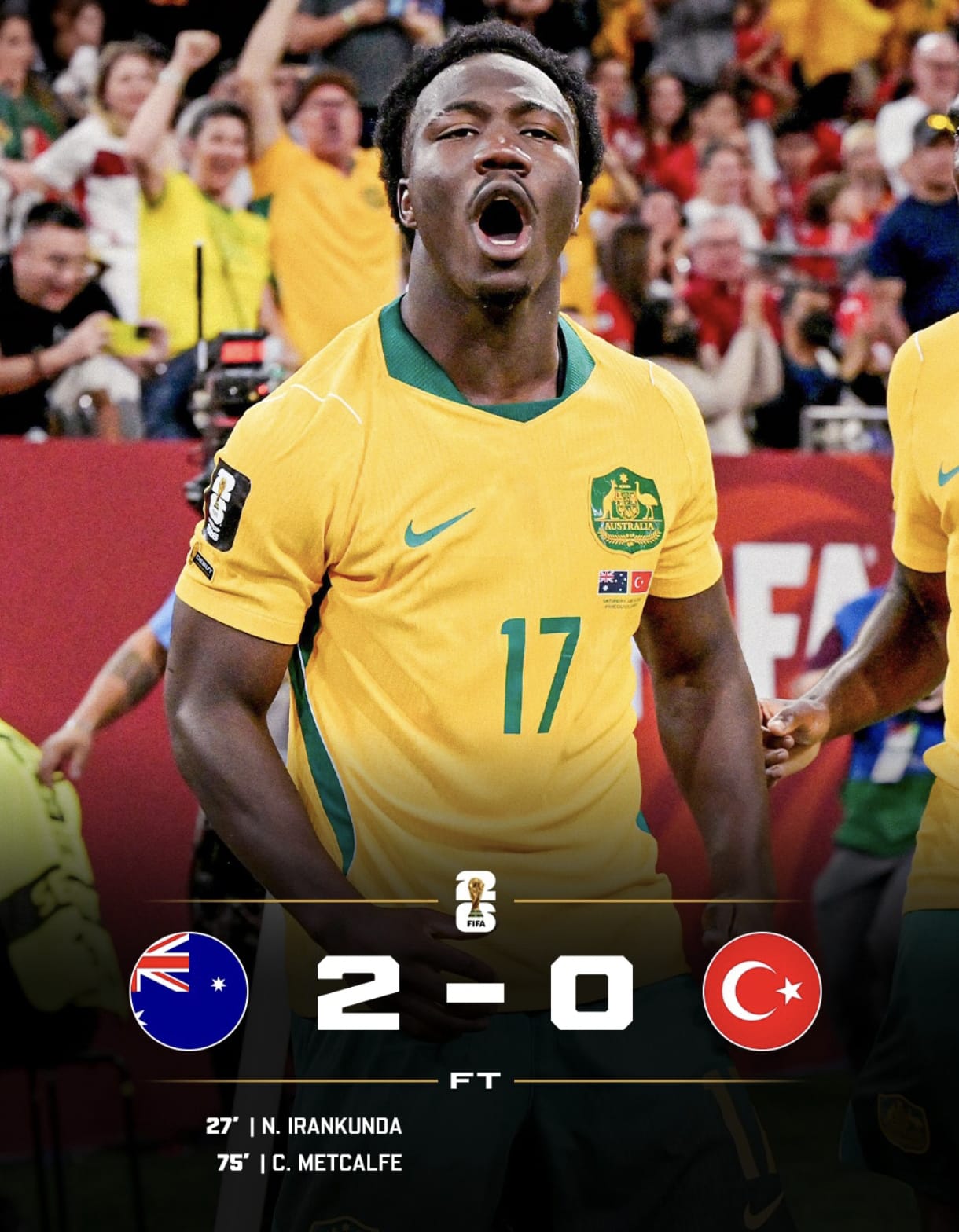 Australia Bungkam Dominasi Turki Dua Gol Tanpa Balas