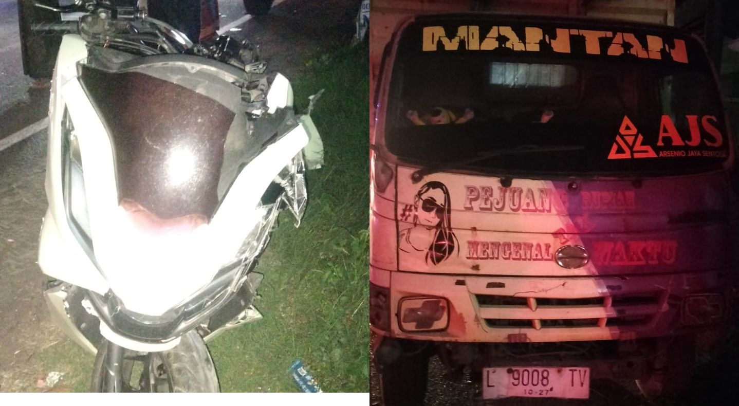 Jalan Minim Penerangan, Wanita Tewas Tabrak Truk Parkir dan Terpental di Driyorejo Gresik