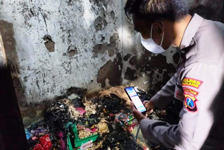 Lansia Stroke Tewas dalam Kebakaran Rumah di Malang