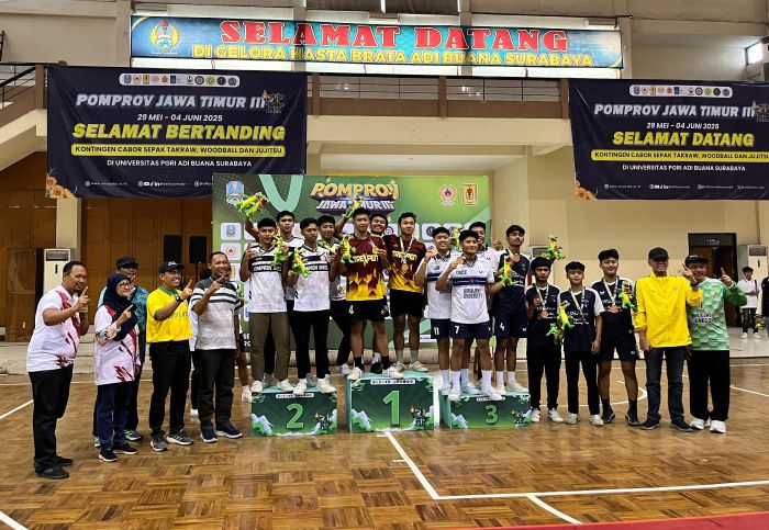 Tim Sepak Takraw UNUGIRI Sabet 2 Medali Emas di POMPROV Jatim 2025