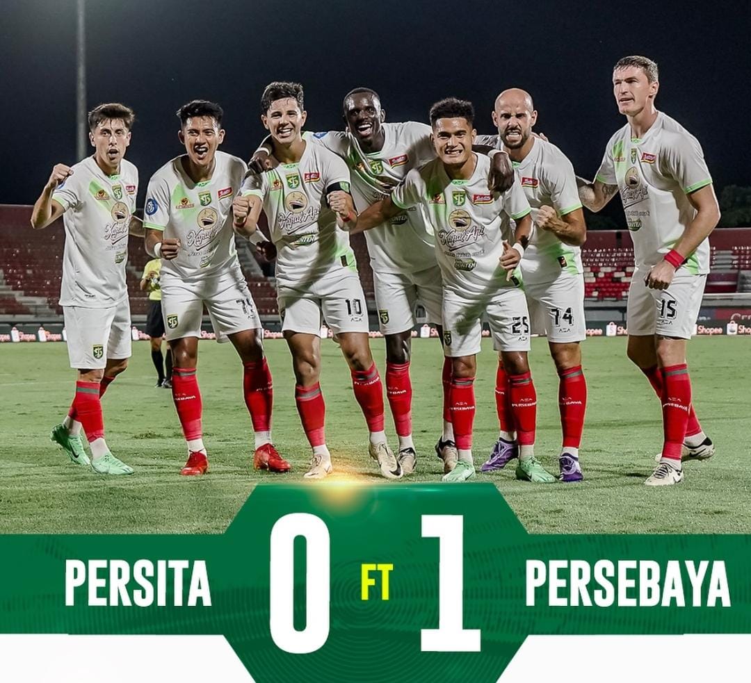 Menang 1-0 atas Persita, Persebaya Naik ke Posisi 3 