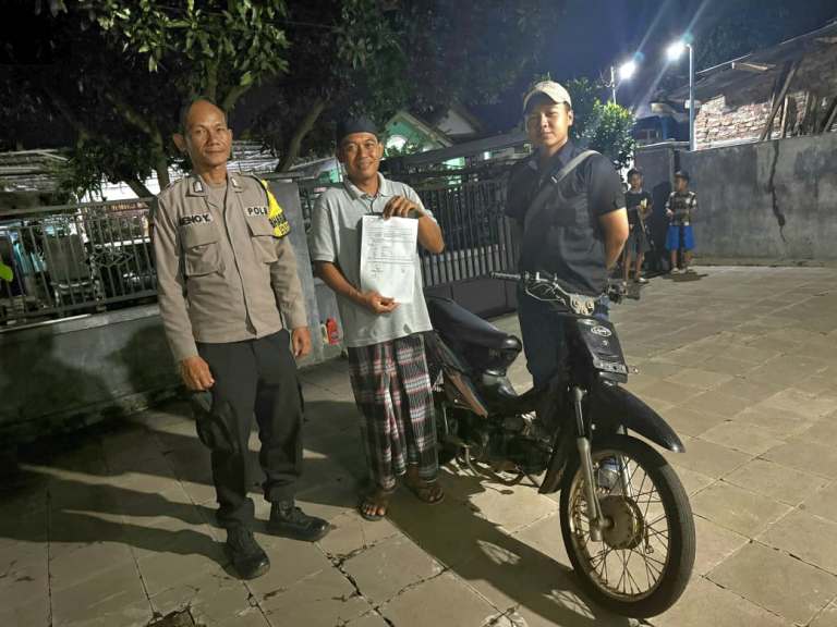 Motor Hilang di Kejayan Pasuruan Sudah Kembali ke Pemiliknya