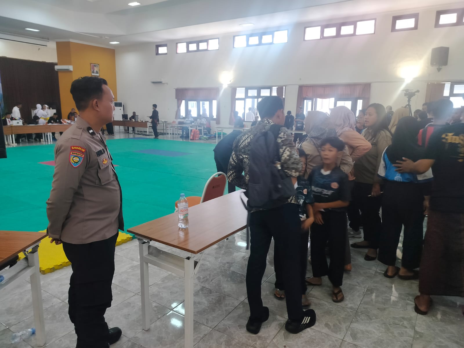 Polsek Gayungan Amankan Olimpiade Olahraga Siswa Nasional Tingkat Provinsi Jatim 2025 Cabor Pencak Silat