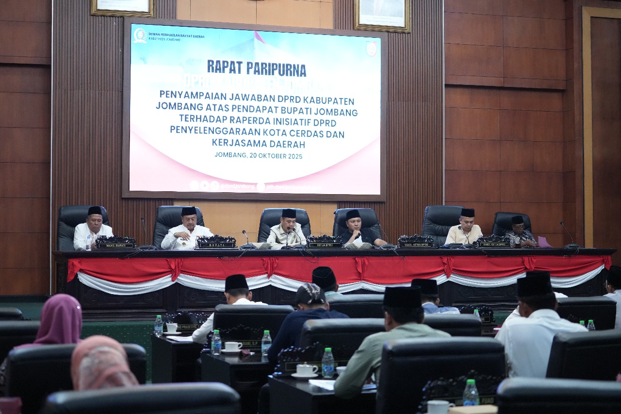 Perkuat Tata Kelola Daerah, DPRD Jombang Bahas Raperda Smart City dan Kerja Sama Daerah