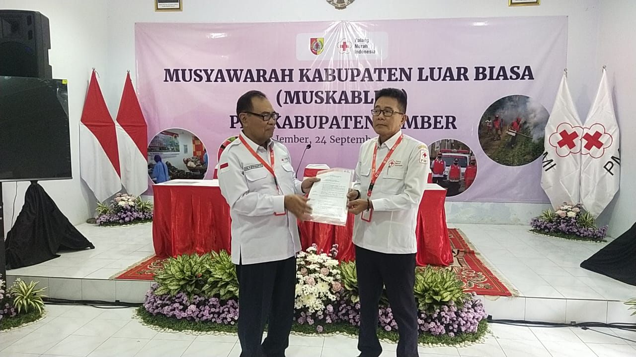 Zainollah Terpilih Jadi Ketua Baru PMI Jember, Pemkab Siap Sinergi
