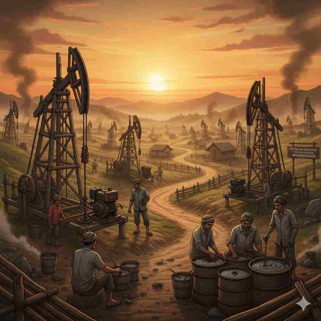 Teksas Wonocolo Bojonegoro, Sumur Minyak Tua Peninggalan Belanda