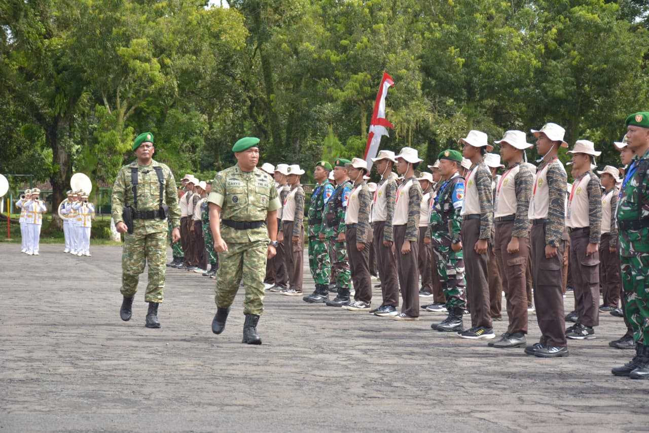 Cetak Generasi Tangguh, Korem 083/BDJ Buka Persami Korps Kadet RI di Secaba Rindam V/Brawijaya
