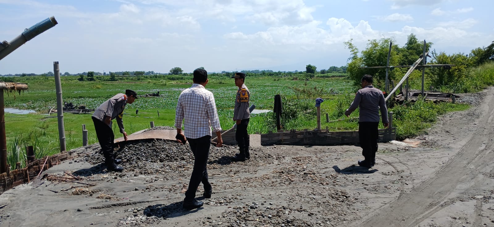 Tinjau Penambangan Pasir di Juwet dan Parelor, Kapolsek Kunjang Tak Temukan Penambang Ilegal