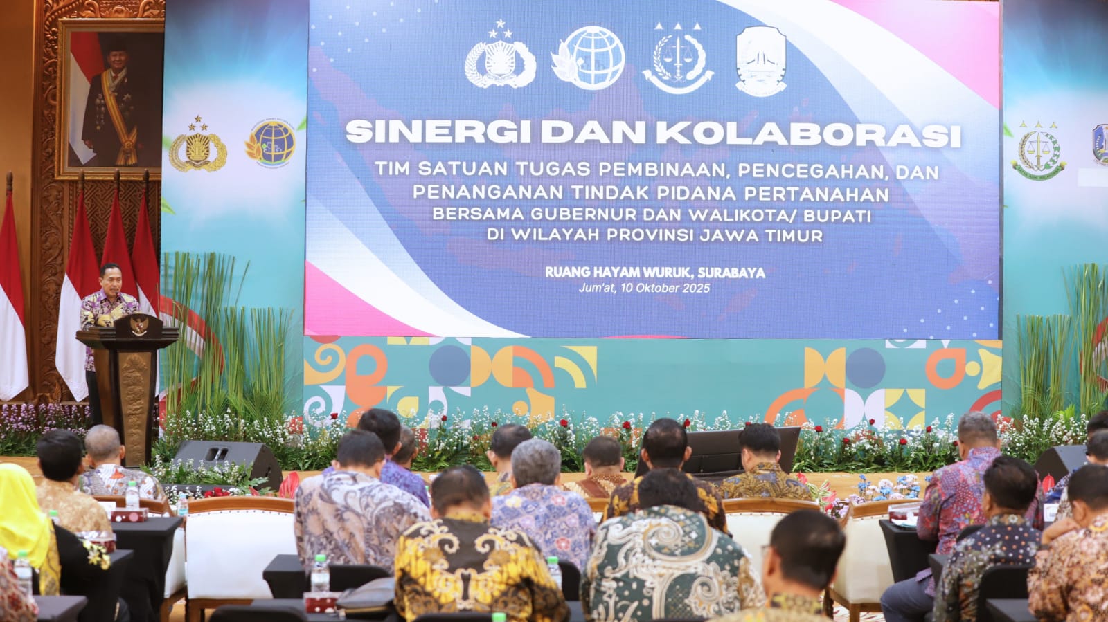 Dirjen PSKP Hadiri Sinergi Penanganan Konflik, Dorong Restorative Justice untuk Kasus Pertanahan di Jatim