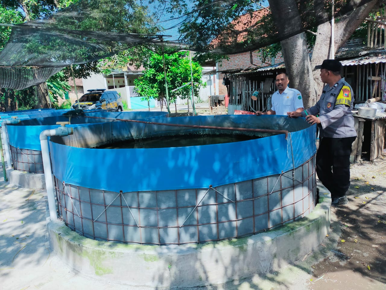 Polsek Sukodono Pantau Budidaya Lele di Masangan Kulon, Optimalkan Ketahanan Pangan Warga