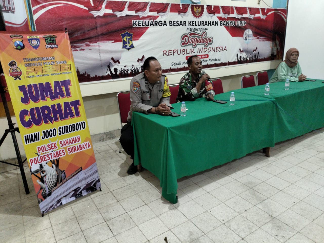 Dekatkan Diri dengan Masyarakat, Polsek Sawahan Gelar Jumat Curhat di Banyu Urip