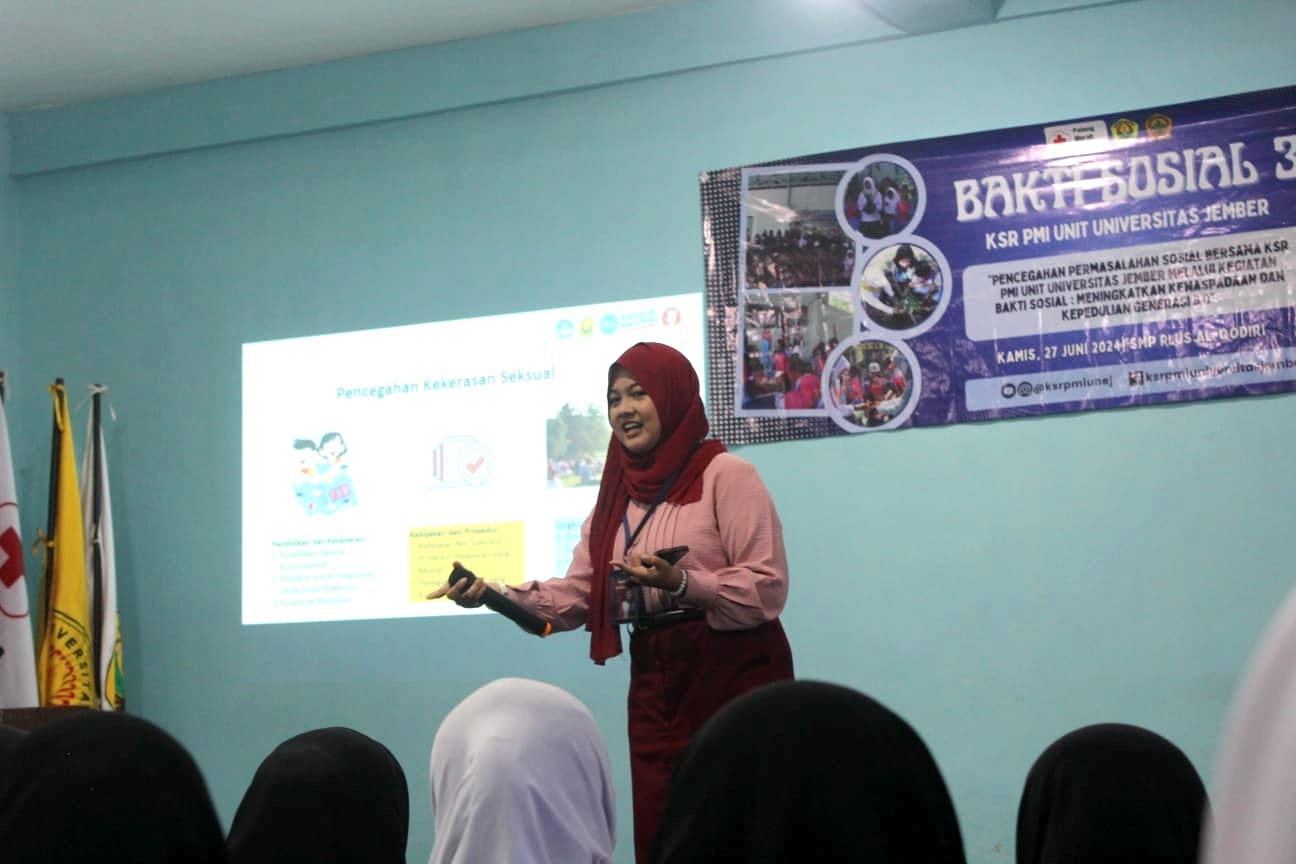 KSR PMI Unit Unej Edukasi Kekerasan Seksual di Lingkungan Sekolah