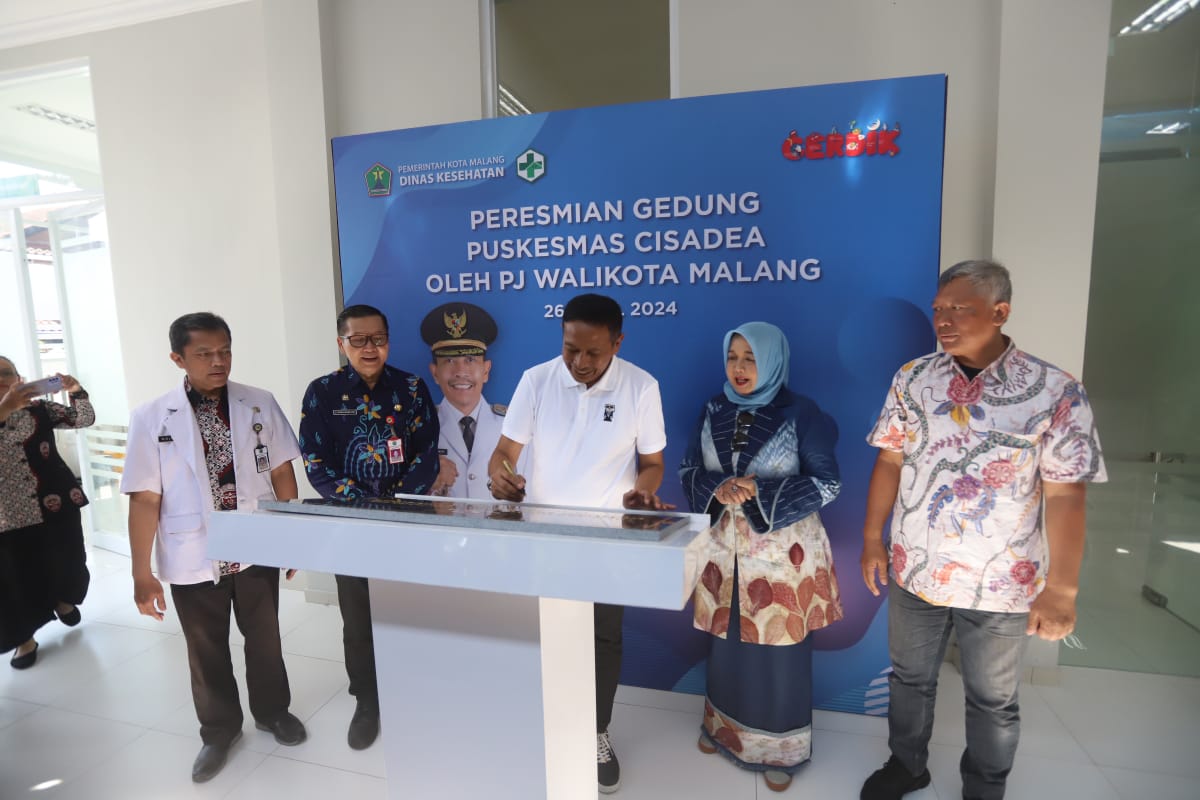 Resmikan Gedung Baru Puskesmas Cisadea, Pj Wali Kota Malang Wujudkan Peningkatan Pelayanan Kesehatan