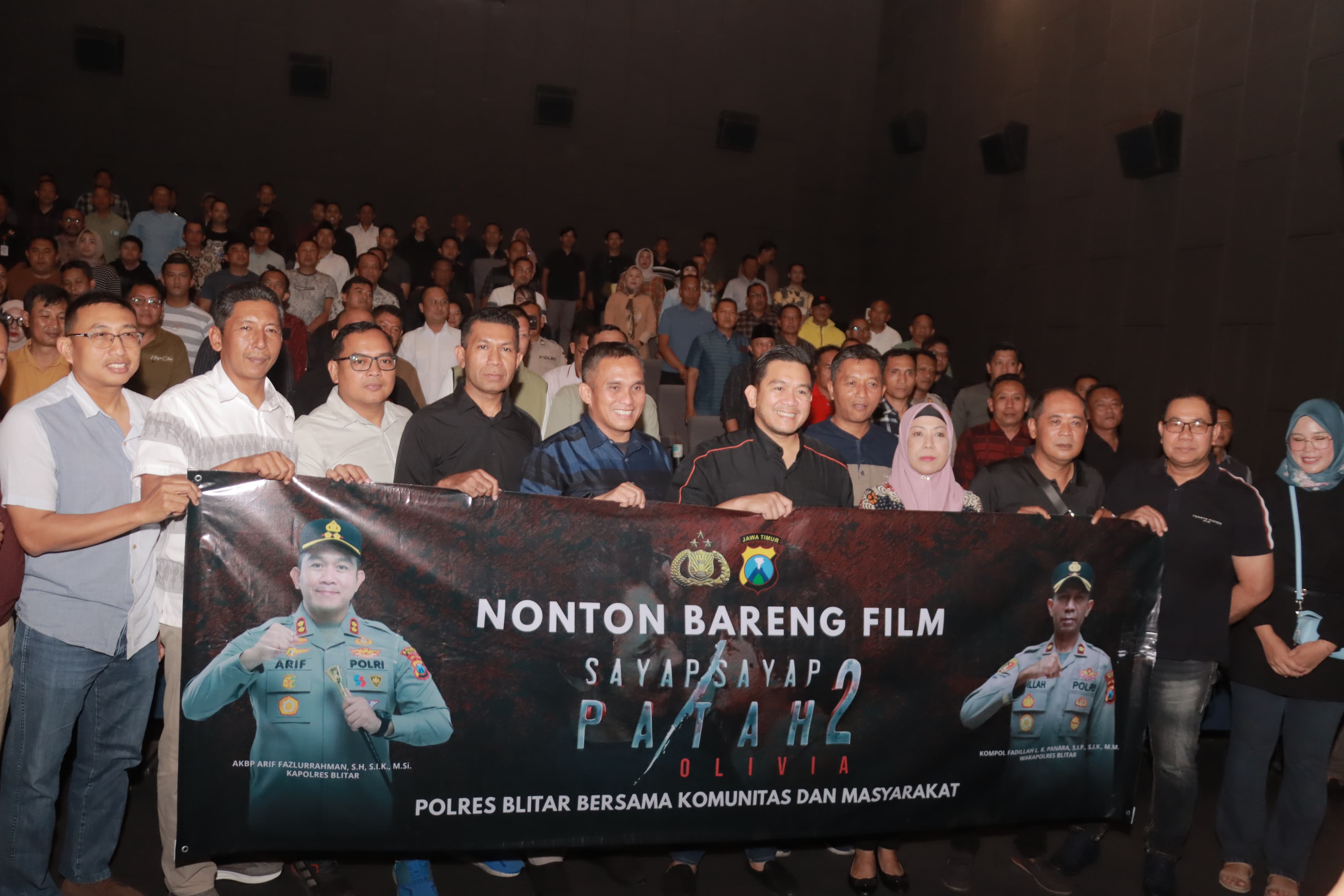 Suasana Penuh Haru: Polres Blitar Adakan Nobar Sayap-Sayap Patah 2 Olivia Bersama Komunitas dan Masyarakat